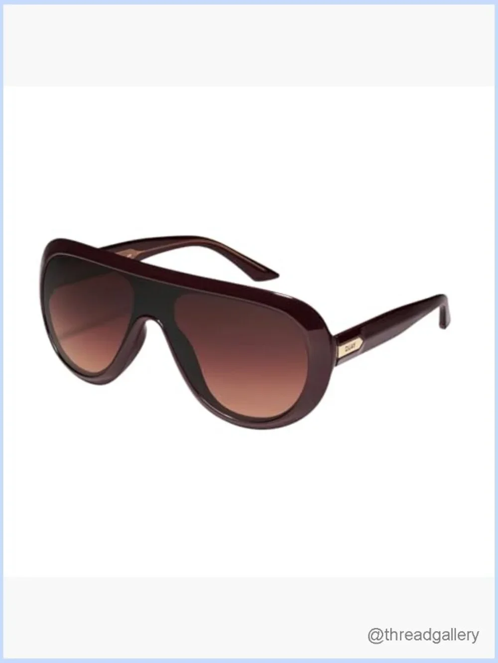 Shield Aviator Sunglasses with Accessory Kit Unisex